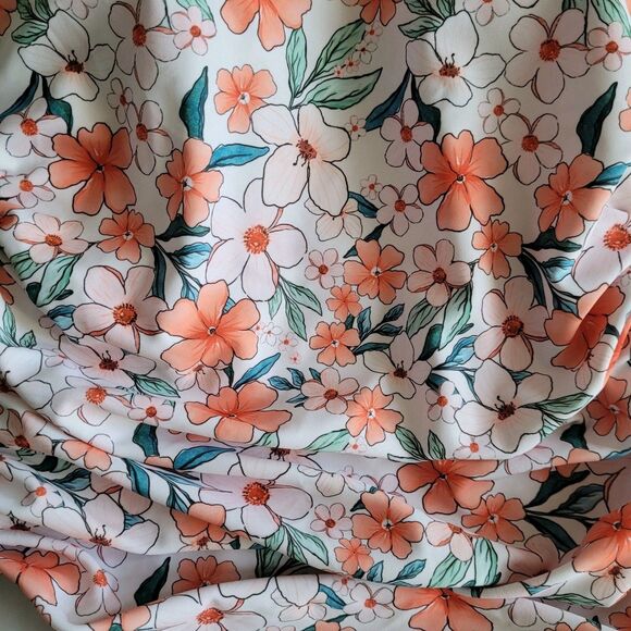 Womens Floral Sz S One Piece Swimsuit Tummy Control Ruched Eomenie New No Tags - Picture 5 of 12